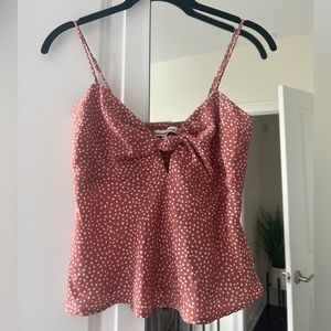 Abercrombie Polka Dot Knot Tank